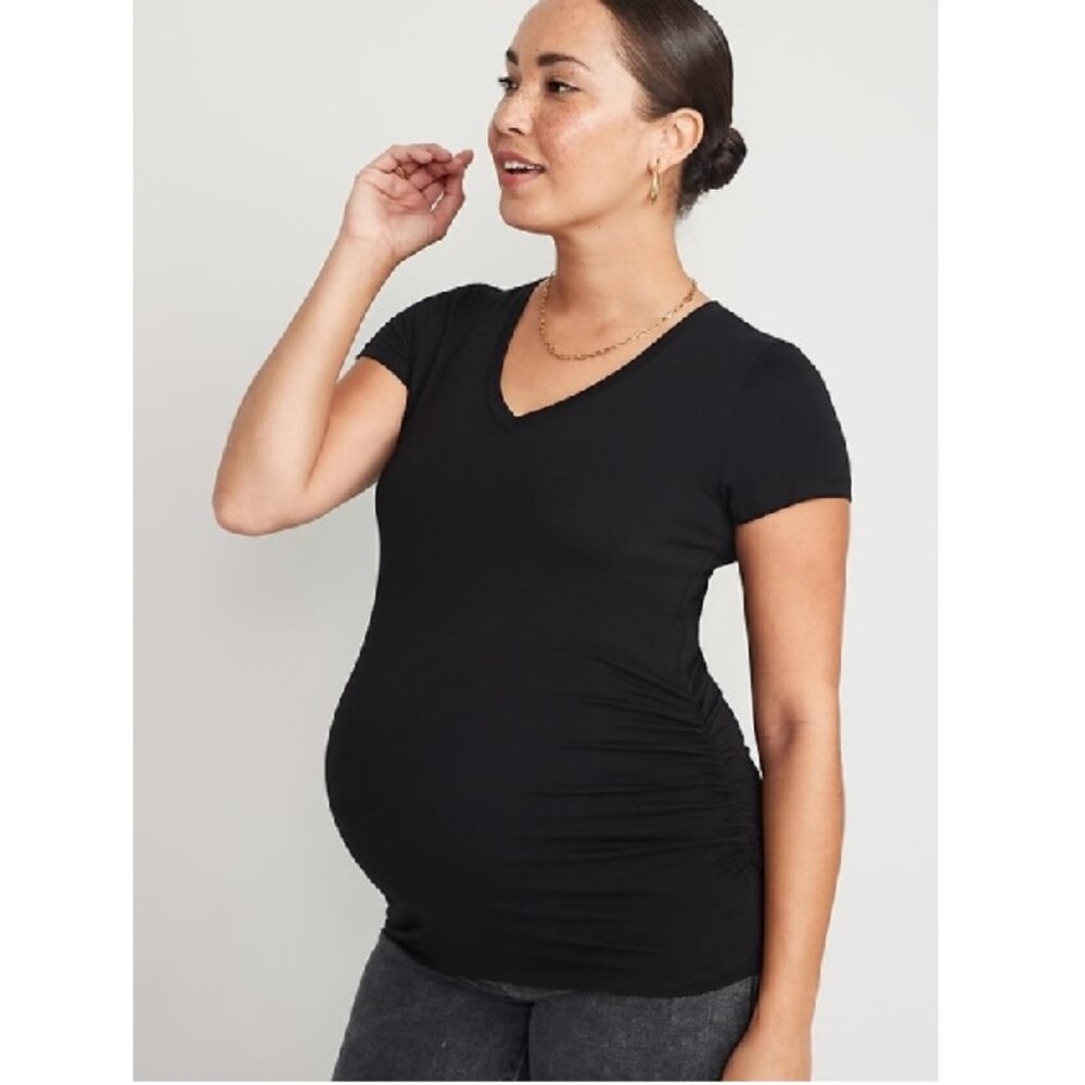 SFW Suitable For Work Maternity V-Neck T-Shirt